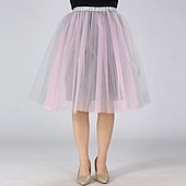 levne spodnička-Fancy kostým Sukénka Tylová sukně Retro 80. léta Dospělé Dámské předvečer Všech svatých Karneval Párty Výkon Oblékněte se