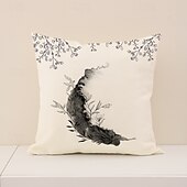 abordables Coussins, inserts et housses-Housse de coussin décorative pour l'Aïd el-Fitr, imprimé croissant de lune sur une seule face, décoration pour les fêtes du Moyen-Orient, coussin polyvalent pour canapé, salon et salle de prière,