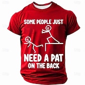  Ανδρικά Αστεία αργκό Μπλουζάκι Κοντομάνικο Κοντομάνικη μπλούζα 3D εκτύπωση Στρογγυλή Ψηλή Λαιμόκοψη Πουκάμισο Μοντέρνα Καθημερινά Καθημερινά Δρόμος Θαλασσί Μαύρο Λευκό Καλοκαίρι Άνοιξη Ρούχα Τ M L XL