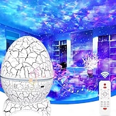 Недорогие огни проектора звездной галактики-Проектор звездного неба в виде яйца динозавра с беспроводным музыкальным плеером, ночник с белым шумом, туманностью и таймером. &amp;пульт дистанционного управления — лучший подарок &amp;Декор для детской и