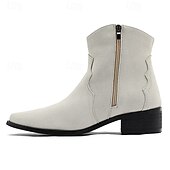 billiga Kostymstövlar-lila ankelboots för män – modern högglansdesign med bekväm klack, perfekt för vardagskläder, kvällsutflykter och moderiktiga evenemang