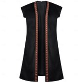 olcso Felsők-Punk és gótika Középkori Reneszánsz Blúz / Ing Tunika Ujjatlan Harcos Lovag Viking Kelta lovag Ranger Íjászat Jelmez Férfi Viking Fantasy Farsang Álarcos mulatság Teljesítmény Halloween Színpad