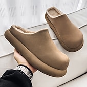 economico Zoccoli e pianelle da uomo-comode scarpe slip-on da uomo foderate in pelliccia: morbide, calde, perfette per ricevimenti di nozze rilassati e riunioni al chiuso