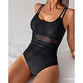 זול רש גארדים One Piece-בגדי ריקוד נשים בגד ים אחיד רשת הגנת UV גמישות גבוהה ללא שרוולים בגדי ים גלישה צלילה שנרקול קיץ