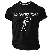 economico T-shirt Grafiche di Musica e Strumenti-Per uomo Gergo divertente Maglietta Manica Corta maglietta Stampa 3D Girocollo Camicia Moda Quotidiano Quotidiano Streetwear Blu Nero Rosso Estate Primavera Abbigliamento S M L XL XXL XXXL