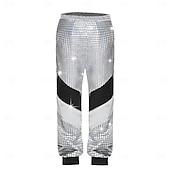 preiswerte Outfits-Retro Vintage Hippie Disko Outfits Jacke Shorts Kurze Ärmel Disco Kostüm Herren Damen Karnevalskostüm Maskerade Karneval Alltagstauglich Pride Parade Pride-Monat Erwachsene Oberteil Hose Shorts