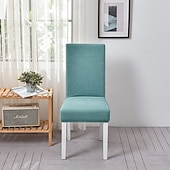 cheap Armchair Cover &amp; Armless Chair Cover-Water Resistant Polar Fleece Stretch Dining Chair Cover Soft Seat Slipcover for Home Kitchen Gift for Family(Not 100% Waterproof)