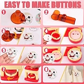 お買い得  30ドルまで下がりました-ピンボタンメーカーマシンのおもちゃ、誕生日用の手作りDIYクラフト