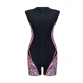 Χαμηλού Κόστους Rash Guards One Pieces-Γυναικεία Προστατευτικά Μαγιό Ολόσωμα κομμάτια Μπόχο Κουμπώσου Πολύ Ελαφρύ (UL) Προστασία UV Ελαστικό Αμάνικο Μαγιό Σέρφινγκ Ψαροντούφεκο Καλοκαίρι