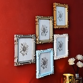 abordables Sculptures-Cadre photo décoratif à motif tridimensionnel de style européen (1 pièce), idéal pour la décoration de photos dans une chambre ou un bureau, accessoire de photographie et décoration murale.