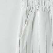 cheap Holiday-Men's Linen Pants Trousers Summer Pants Baggy Pants Drawstring Elastic Waist Straight Leg Striped Comfort Breathable Full Length Casual Daily Holiday Fashion Classic Style Blue Black Micro-elastic