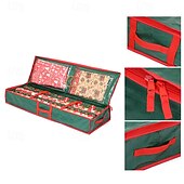 economico Deposito di Natale-Organizzatore per carta da regalo natalizia sottoletto, contenitore per conservare la carta da regalo, contiene fino a 20 rotoli, 41" l x 14" p x 5,5" h (verde)