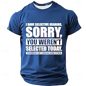  Men's Funny Slang T Shirt Short Sleeve T shirt 3D Print Crew Neck Shirt Fashion Daily Daily Street Blue Black Red Summer Spring Clothing Apparel S M L XL XXL XXXL
