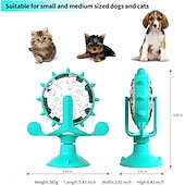 abordables Cuencos y Comederos-Juguete para gatos, dispensador de comida con base de ventosa y orificio de fuga, utilizado para juguetes interactivos para gatos y gatitos en interiores.