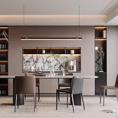 preiswerte Liniendesign-Klassische, lineare Pendelleuchte, 100 cm, modernes Design im Mid-Century-Stil, minimalistische Vintage-Pendelleuchte für Küche, Wohnzimmer und Restaurant.