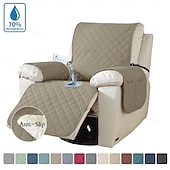 abordables Funda para sillón reclinable-Funda de sofá para mascotas, color sólido, elástica, impermeable, antideslizante, resistente a las manchas, universal, moderna y sencilla, para el hogar, sala de estar, regalo para dueños de mascotas