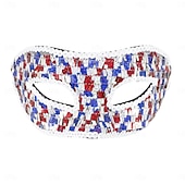  Carnavalul 2026 A 250-a aniversare a SUA Costum de carnaval Masca venețiană Cosplay Paiete Adulți Unisex Carnaval Semicincucentenar Mardi Gras Carnaval Îmbrăcați-vă
