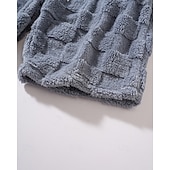 cheap Casual Shorts-Men's Shorts Casual Shorts Pocket Elastic Waist Fleece Plain Warm Breathable Knee Length Outdoor Vacation Daily Wear Vacation Fashion Black Gray Micro-elastic