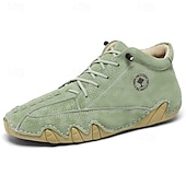 economico Stivaletti alla caviglia-stivali da uomo in similpelle verde fatti a mano: design unico e resistente con vestibilità comoda, ideali per l'uso casual, all'aperto e quotidiano