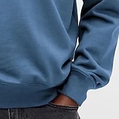 cheap Basic Sweatshirts-Men's Sweatshirt Pullover Hoodie Sweatshirt Quarter Zip Sweatshirt White Purple Standing Collar Plain Quarter Zip Casual Daily Sports &amp; Outdoor Streetwear Cool Sportswear Spring &amp;  Fall Clothing