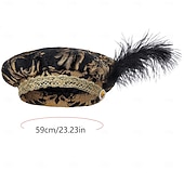 preiswerte Zubehör und mehr-Retro Vintage Mittelalterlich Renaissance Hut Prinz Vampir Edelmann Kostüm Herren Maskerade Party Erwachsene Hut