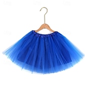 cheap Bottoms-Fancy Costume Tulle Skirt Tutu Skirt Retro Vintage 1980s Layered Puffy Neon Adults' Women's Halloween Carnival Party Performance Dance Ballet Dress Up