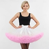 tanie Tiulowa spódnica-Strój karnawałowy 2026 Księżniczka Balet Karnawał Spódnica Tutu Pod spódnicą Retro / vintage Słodka Lolita Lata 50. Dla nastolatków Dla dorosłych Damskie Dla dziewczynek Karnawał Bal maskowy Spektakl