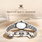 halpa Kvartsikellot-Uusi Olevs Tuontiliike Naisten Liikekello On Koristeltu Hohtavalla Kalenteripäivänä Näyttö Digitaalinen Näyttö Kvartsikello Rentouttava Vedenkestävä Urheilullinen Rannekello Valentine's Day Lahja