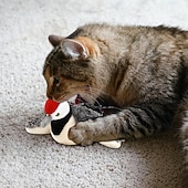 preiswerte Katzenspielzeug-fliegendes Vogelspielzeug – Plüschkatzenspielzeug, USB-betriebenes Katzenspielzeug | Aktiviertes Kätzchenspielzeug mit Klappen und Geräuschen
