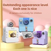 preiswerte Scanner &amp; Drucker-Sofortbildkamera für Kinder, Thermodrucker ohne Tinte &amp;1080p-Digitalvideokamera für Jungen und Mädchen, Selfie-Spielzeugkamera mit Fotopapier &amp;Buntstifte, kreativer Geburtstag &amp;Weihnachtsgeschenk