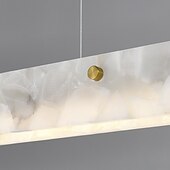 economico Design della linea-Lampadario a sospensione a led classico in marmo da 100 cm, oro, luce interna, sala da pranzo, per soggiorno