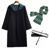 cheap Men's Costumes-Magical Witch Witch Wizard Magic Harry Cloak Fancy Costume Classic &amp; Timeless for Men's Women's Kid's Adults' Christmas Carnival