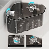 זול כלי בישול וגאדג'טים למטבח-2 יחידות סל אחסון פינתי יניקה, מארגן פינתי לכיור, מדף ניקוז ספוג ובד למטבח, מדף אחסון יניקה משולש, מארגן לחדר אמבטיה ומטבח חוסך מקום