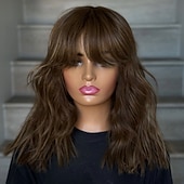 preiswerte Echthaarperücken mit Stirn-Spitzenkappe-Remy Echthaar 5x5 Verschluss 13x4 Spitzenfront Perücke Kurzer Bob Mit Pony Brasilianisches Haar Gewellt Mehrfarbig Perücke 150% 180% Haardichte mit Babyhaaren Hervorgehobenes / Balayage-Haar 100