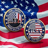 economico 250° Anniversario degli Stati Uniti-Moneta commemorativa dell'Esercito degli Stati Uniti – Moneta da sfida per il 250° anniversario collezionabile militare Aquila Americana souvenir in metallo doppio lato per veterani regalo