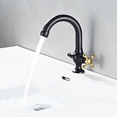 cheap Bathroom Sink Faucets-Bathroom Sink Faucet - Rotatable Electroplated Mount Outside Single Handle One HoleBath Taps