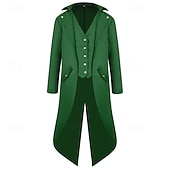 economico Cime-Vittoriano Medievale Steampunk Cappotto Giacca Frac Gentiluomo Costume Per uomo Halloween Carnevale Mascherata Feste Bambini Adulti Cappotto