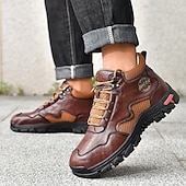 tanie Buty trekingowe-Męskie buty trekkingowe na co dzień – wytrzymałe, sznurowane, wygodne i oddychające, idealne na przygody na świeżym powietrzu, wędrówki i do noszenia na co dzień
