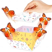 cheap Gifts-Butterfly Explosion Gift Box, Flying Butterfly Surprise Box for Birthday, Wedding, Anniversaries, Christmas