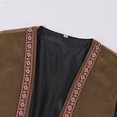 olcso Felsők-Punk és gótika Középkori Reneszánsz Blúz / Ing Tunika Ujjatlan Harcos Lovag Viking Kelta lovag Ranger Íjászat Jelmez Férfi Viking Fantasy Farsang Álarcos mulatság Teljesítmény Halloween Színpad