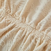 halpa Futon sohva kansi-2 eri kokoa hameen helmatyylinen jacquard-kangas käsinojaton vuodesohvan päällinen sohvan uudenvuoden koristepäälliset joustava suoja joustava penkin päällinen