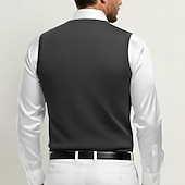 cheap Men's Wool Sweater-Men's Premium Pure Wool Cashmere V Neck Sweater Vest Classic Knit Pullover Jumper Soft Warm Breathable