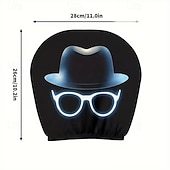 cheap Slipcovers-2pcs Cartoon Big-Eyed Face Printed Car Headrest Covers, Interior Decoration, Universal Fit, Washable, Easy to Install, Suitable for Long Trips Or Road Trips, Perfect Quirky Car Decoration