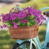 abordables Sztuczne kwiaty-10 Bundles Artificial Flowers Fake Plants - Fake Flowers Outdoor Artificial Plants Flowers Eucalyptus Leaves DIY Wedding Garden Porch Window Box Pot Planters Decor Room Decor Home Decor Valentine's Day