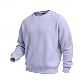 economico Felpe di base-Per uomo Felpa con cappuccio Maglia Velluto a coste Maglione Felpa con cappuccio abbottonata Aalbicocca Nero Bianco Verde chiaro Vino Girocollo Colletto Mao Semplice Testurizzato Casuale Quotidiano