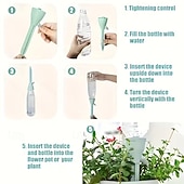 cheap Watering &amp; Irrigation-20pcs Automatic Plant Drip Irrigation Set Adjustable Water Flow Suitable for Indoor and Garden Plants Compatible with Standard EU/US Threaded Bottles Efficient Battery-Free Pot Watering System