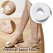 baratos Utensílios para o Lar-Protetor de gola descartável autoadesivo de 8m para absorção de suor, respirável, ideal para camisetas brancas, golas e chapéus. Adesivo absorvente anti-sujeira para forro de camisa.
