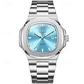 Недорогие Кварцевые часы-Новые бизнес-часы Olevs украшены светящимися элементами и календарем квадратный наутилус водонепроницаемые спортивные модные и повседневные кварцевые наручные часы