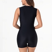 abordables Rash Guards de Una Pieza-Mujer Camiseta Protección Solar Surf Traje de baño Una pieza Retazos Cerrar Protección UV Alta elasticidad Sin Mangas Bañadores Surf Buceo Submarinismo Verano