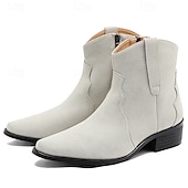 billiga Kostymstövlar-lila ankelboots för män – modern högglansdesign med bekväm klack, perfekt för vardagskläder, kvällsutflykter och moderiktiga evenemang